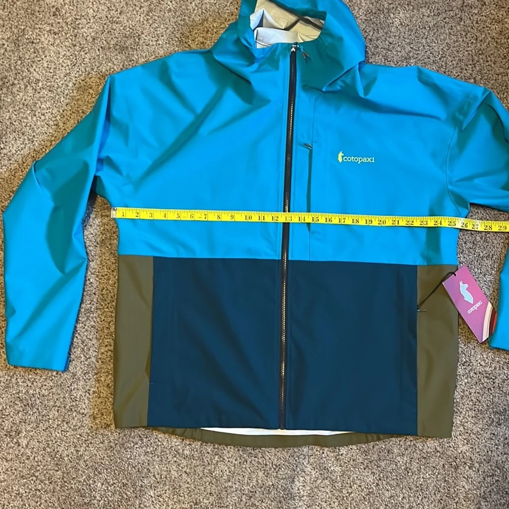 Cotopaxi Cielo Rain Jacket “Mineral Blue” Mens XL NWT - Picture 8 of 11